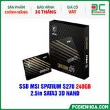  SSD MSI SPATIUM S270 240GB - 2.5in SATA3 3D NAND 