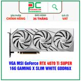  VGA MSI GeForce RTX 4070 Ti SUPER 16G GAMING X SLIM WHITE GDDR6X 