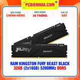  RAM KINGSTON FURY BEAST BLACK 32GB (2x16GB) 5200MHz DDR5 ( KF552C40BBK2-32 ) 