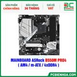  MAINBOARD ASRock B550M PRO4 ( AM4 / m-ATX / 4xDDR4 ) 