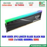  RAM ADATA XPG LANCER BLADE BLACK RGB - 16GB (1x16GB) 6000MHz DDR5 