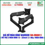  GIÁ ĐỠ MÀN HÌNH ( ARM ) WARRIOR WA-MH0811 ( HỖ TRỢ MÀN HÌNH 13 - 32inch / 2~9Kg MỖI MÀN HÌNH ) 