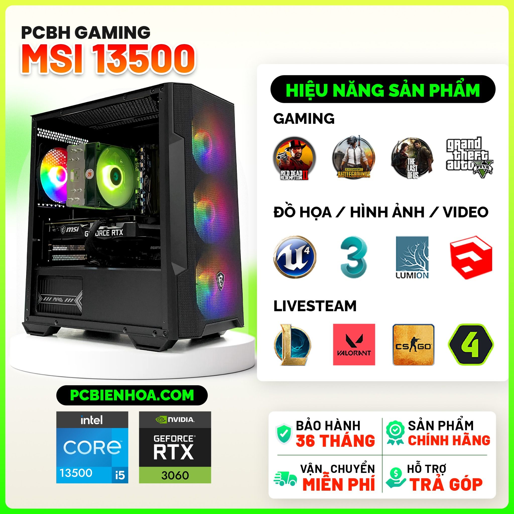 PC i5 13500 RTX 3060