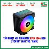  TẢN NHIỆT KHÍ XIGMATEK EPIX 1264 RGB ( EN41570 - HỖ TRỢ SOCKET LGA1700 / AM5 ) 