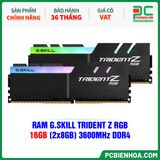  RAM G.SKILL TRIDENT Z RGB 16GB (2x8GB) 3600MHz DDR4 (F4-3600C18D-16GTZR) 