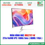  MÀN HÌNH HKC MB27V7-W MÀU TRẮNG - 27in FullHD IPS 100Hz 5ms ( HDMI / VGA ) 