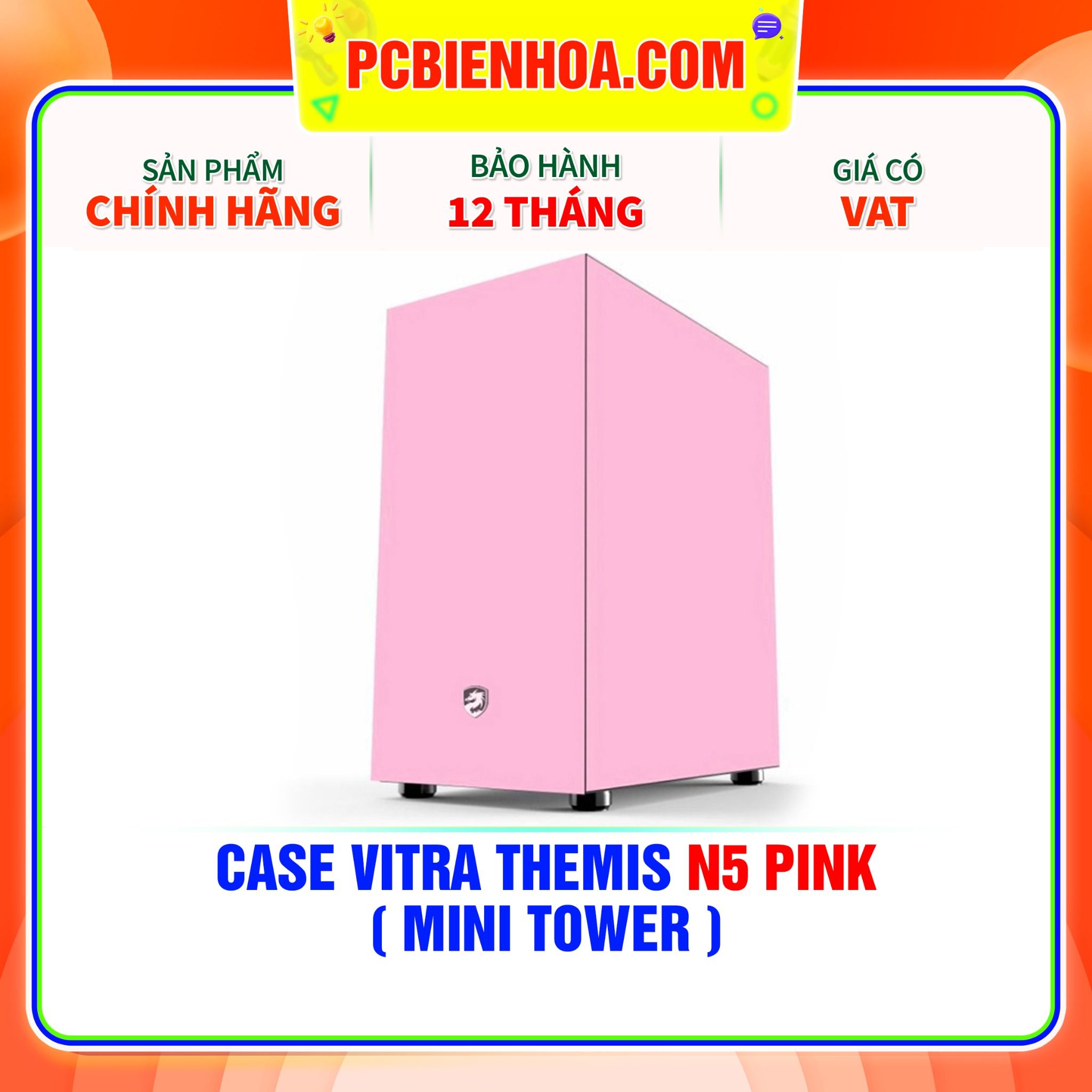  CASE VITRA THEMIS N5 PINK ( MINI TOWER ) 