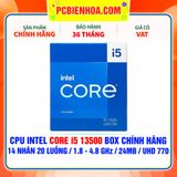  CPU INTEL CORE i5 13500 BOX CHÍNH HÃNG ( 14 NHÂN 20 LUỒNG / 1.8 - 4.8 GHz / 24MB / Intel® UHD Graphics 770 ) 