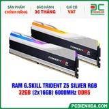  RAM G.SKILL TRIDENT Z5 SILVER RGB - 32GB (2x16GB) 6000MHz DDR5 ( F5-6000J3636F16GX2-TZ5RS ) 