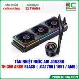  TẢN NHIỆT NƯỚC AIO JONSBO TH-360 ARGB BLACK ( HỖ TRỢ SOCKET LGA1700|1851 / AM5 ) 