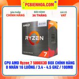  CPU AMD Ryzen 7 5800X3D BOX CHÍNH HÃNG ( 8 NHÂN 16 LUỒNG / 3.4 - 4.5 GHz / 100MB ) 