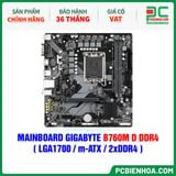  MAINBOARD GIGABYTE B760M D DDR4 ( LGA1700 / m-ATX / 2xDDR4 ) 