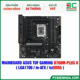  DDR5 - MAINBOARD ASUS TUF GAMING B760M-PLUS II ( LGA1700 / m-ATX / 4xDDR5 ) 