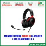  TAI NGHE HYPERX CLOUD III BLACK-RED ( DTS HEADPHONE: X ) 
