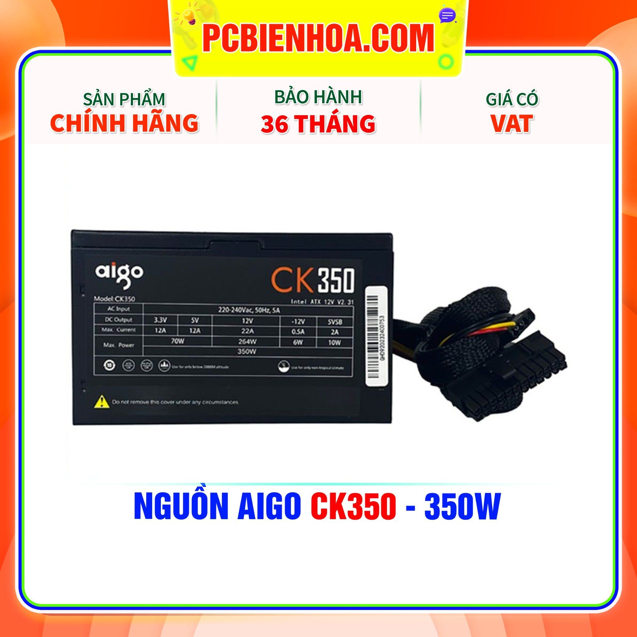  NGUỒN AIGO CK350 - 350W 