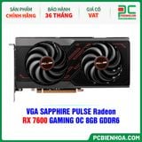  VGA SAPPHIRE PULSE Radeon RX 7600 GAMING OC 8GB GDDR6 (11324-01-20G) 