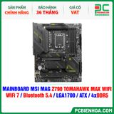  DDR5 - MAINBOARD MSI MAG Z790 TOMAHAWK MAX WIFI ( WIFI 7 / Bluetooth 5.4 / LGA1700 / ATX / 4xDDR5 ) 