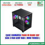  CASE XIGMATEK PANO M NANO 3GF - SẴN 3 FAN G20F RGB ( MINI TOWER - EN45523 ) 