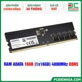  RAM ADATA 16GB (1x16GB) 4800MHz DDR5 ( AD5U480016G-B ) 