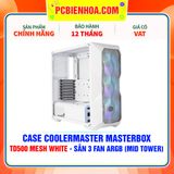  CASE COOLERMASTER MASTERBOX TD500 MESH WHITE - SẴN 3 FAN ARGB (MID TOWER) 