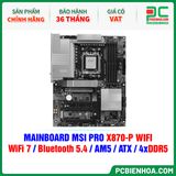  DDR5 - MAINBOARD MSI PRO X870-P WIFI ( WiFi 7 / Bluetooth 5.4 / AM5 / ATX / 4xDDR5 ) 