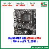  MAINBOARD MSI A520M-A PRO ( AM4 / m-ATX / 2xDDR4 ) 