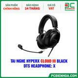  TAI NGHE HYPERX CLOUD III BLACK ( DTS HEADPHONE: X ) 