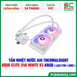  TẢN NHIỆT NƯỚC AIO THERMALRIGHT AQUA ELITE 240 WHITE V3 ARGB ( HỖ TRỢ SOCKET LGA1700 / AM5 ) 