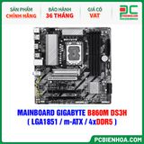 DDR5 - MAINBOARD GIGABYTE B860M DS3H ( LGA1851 / m-ATX / 4xDDR5 ) 