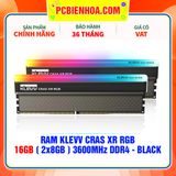  RAM KLEVV CRAS XR RGB 16GB (2x8GB) 3600MHz DDR4 - BLACK 