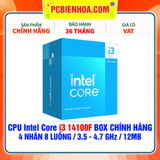  CPU Intel Core i3 14100F BOX CHÍNH HÃNG ( 4 NHÂN 8 LUỒNG / 3.5 - 4.7 GHz / 12MB ) 