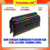  RAM CORSAIR DOMINATOR PLATINUM RGB BLACK 32GB (2x16GB) 5600MHz DDR5 - (CMT32GX5M2B5600C36) 