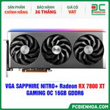  VGA SAPPHIRE NITRO+ Radeon RX 7800 XT GAMING OC 16GB GDDR6 (11330-01-20G) 