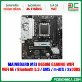  DDR5 - MAINBOARD MSI B650M GAMING WIFI ( WiFi 6E / Bluetooth 5.3 / AM5 / m-ATX / 2xDDR5 ) 