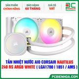  TẢN NHIỆT NƯỚC AIO CORSAIR NAUTILUS 240 RS ARGB WHITE ( HỖ TRỢ SOCKET LGA1700|1851 / AM5 ) 