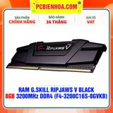  RAM G.SKILL RIPJAWS V BLACK 8GB 3200MHz DDR4 (F4-3200C16S-8GVKB) 