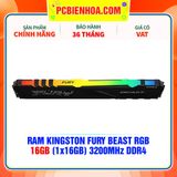  RAM KINGSTON FURY BEAST RGB 16GB (1x16GB) 3200MHz DDR4 ( KF432C16BBA/16 ) 