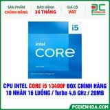  CPU INTEL CORE i5 13400F BOX CHÍNH HÃNG ( 10 NHÂN 16 LUỒNG / Turbo 4.6 GHz / 20MB ) 