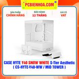  CASE HYTE Y40 SNOW WHITE S-Tier Aesthetic - SẴN DÂY RISER PCIe 4.0 & 2 FAN 12CM ( CS-HYTE-Y40-WW / MID TOWER ) 