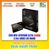  SSD MSI SPATIUM S270 240GB - 2.5in SATA3 3D NAND 