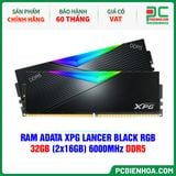  RAM ADATA XPG LANCER BLACK RGB - 32GB (2x16GB) 6000MHz DDR5 