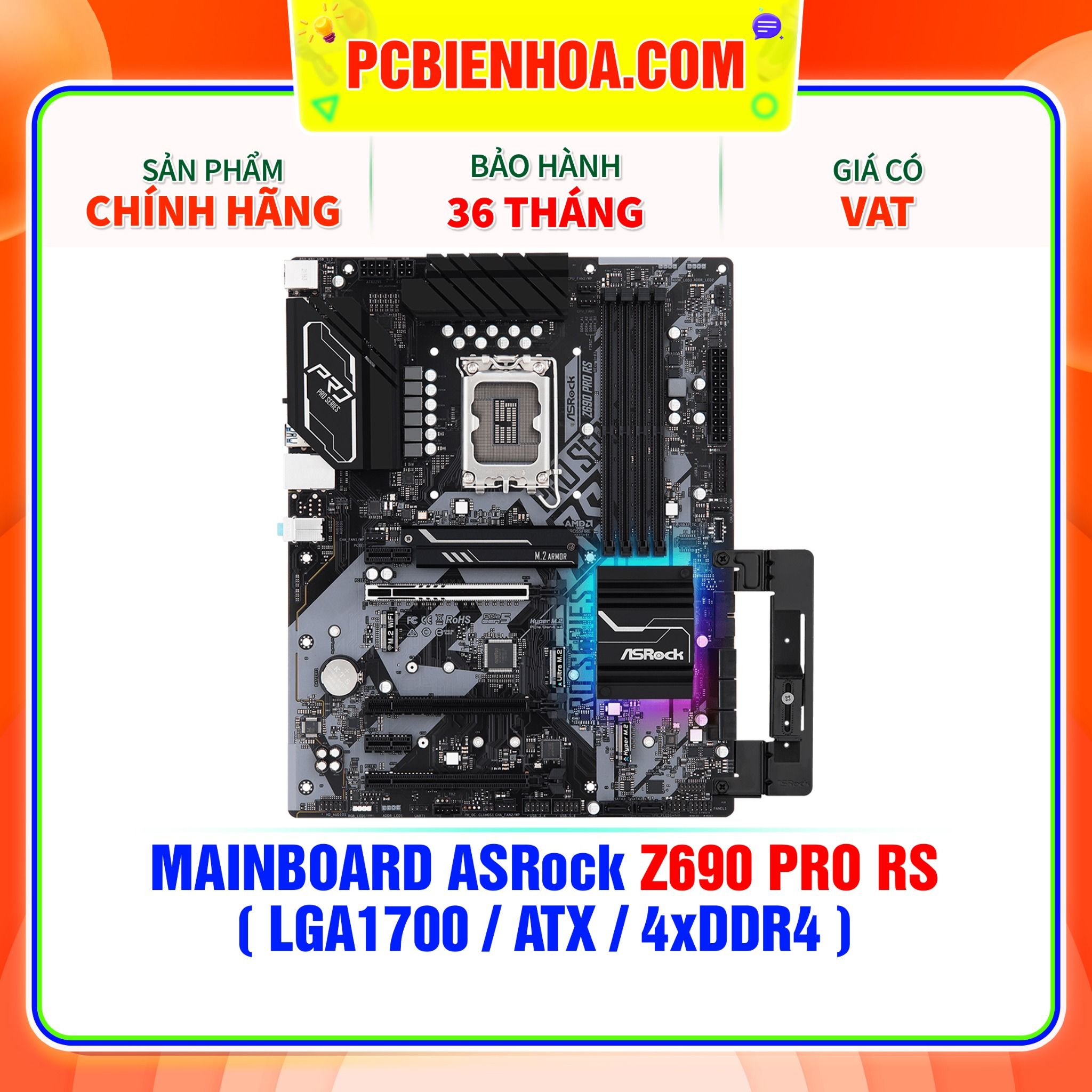  MAINBOARD ASRock Z690 Pro RS ( LGA1700 / ATX / 4xDDR4 ) 