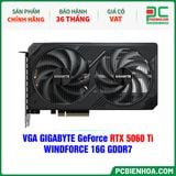  VGA GIGABYTE GeForce RTX 5060 Ti WINDFORCE 16G GDDR7 (GV-N506TWF2-16GD) 