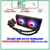  TẢN NHIỆT NƯỚC AIO CPU THERMALRIGHT FROZEN WARFRAME 240 BLACK ARGB ( HỖ TRỢ SOCKET LGA1700 / AM5 ) 