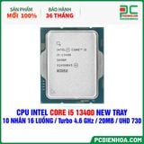  CPU INTEL CORE i5 13400 NEW TRAY - CHƯA KÈM TẢN NHIỆT ( 10 NHÂN 16 LUỒNG / Turbo 4.6 GHz / 20MB / UHD GRAPHICS 730 ) 
