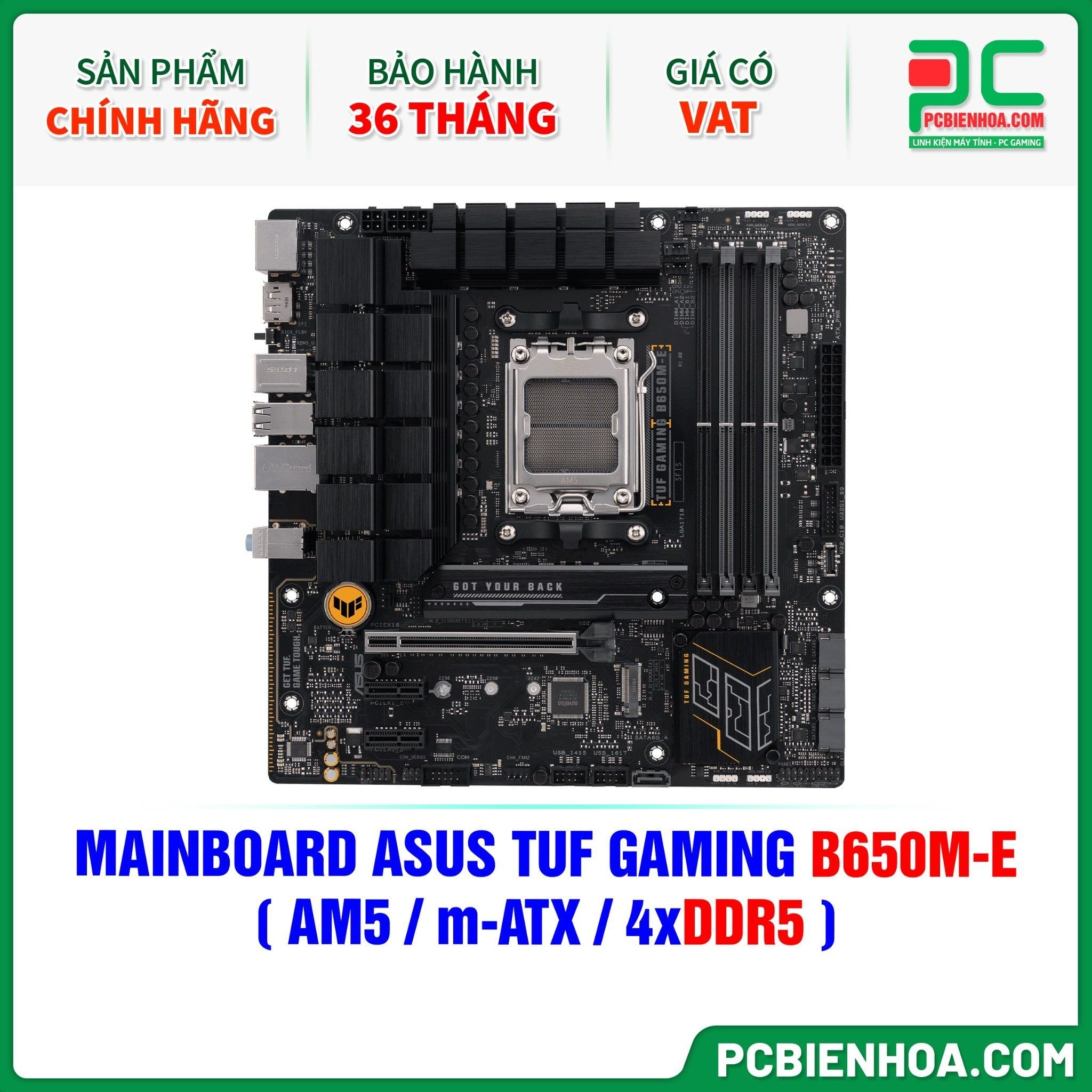 DDR5 - MAINBOARD ASUS TUF GAMING B650M-E ( AM5 / m-ATX / 4xDDR5 ) 