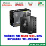  NGUỒN MSI MAG A850GL PCIE5 - 850W ( 80PLUS GOLD / FULL MODULAR ) 