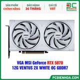  VGA MSI GeForce RTX 5070 12G VENTUS 2X WHITE OC GDDR7 