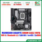  DDR5 - MAINBOARD GIGABYTE B860M EAGLE WIFI6 ( WiFi 6 / Bluetooth 5.3 / LGA1851 / m-ATX / 2xDDR5 ) 
