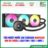  TẢN NHIỆT NƯỚC AIO CORSAIR NAUTILUS 360 RS ARGB ( HỖ TRỢ SOCKET LGA1700|1851 / AM5 ) 